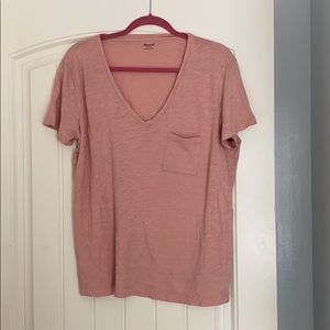 Madewell Whisper V-Neck Pocket Tee